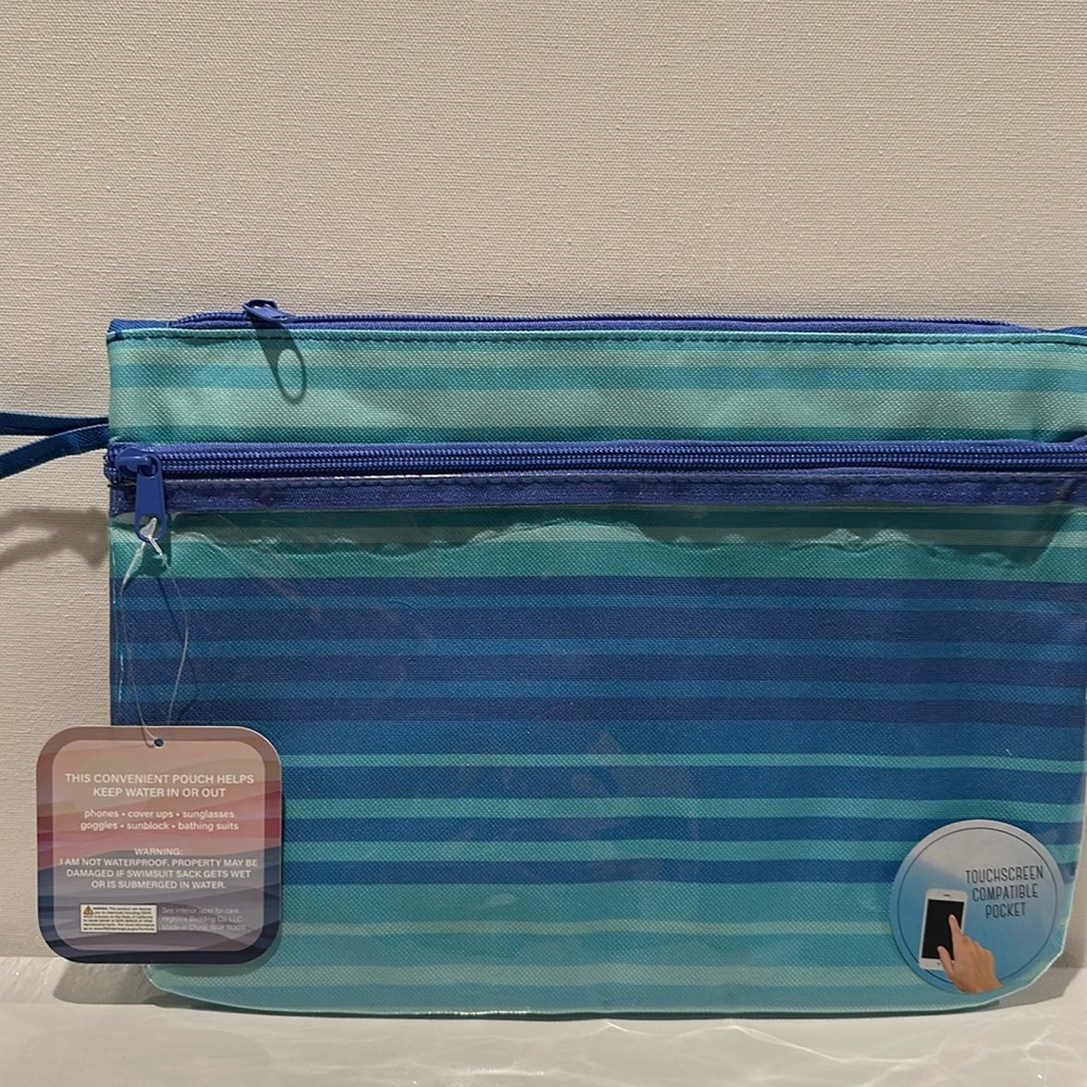 NWT Swim Suit Sack with Zipper pocket. Great for carrying phones etc.